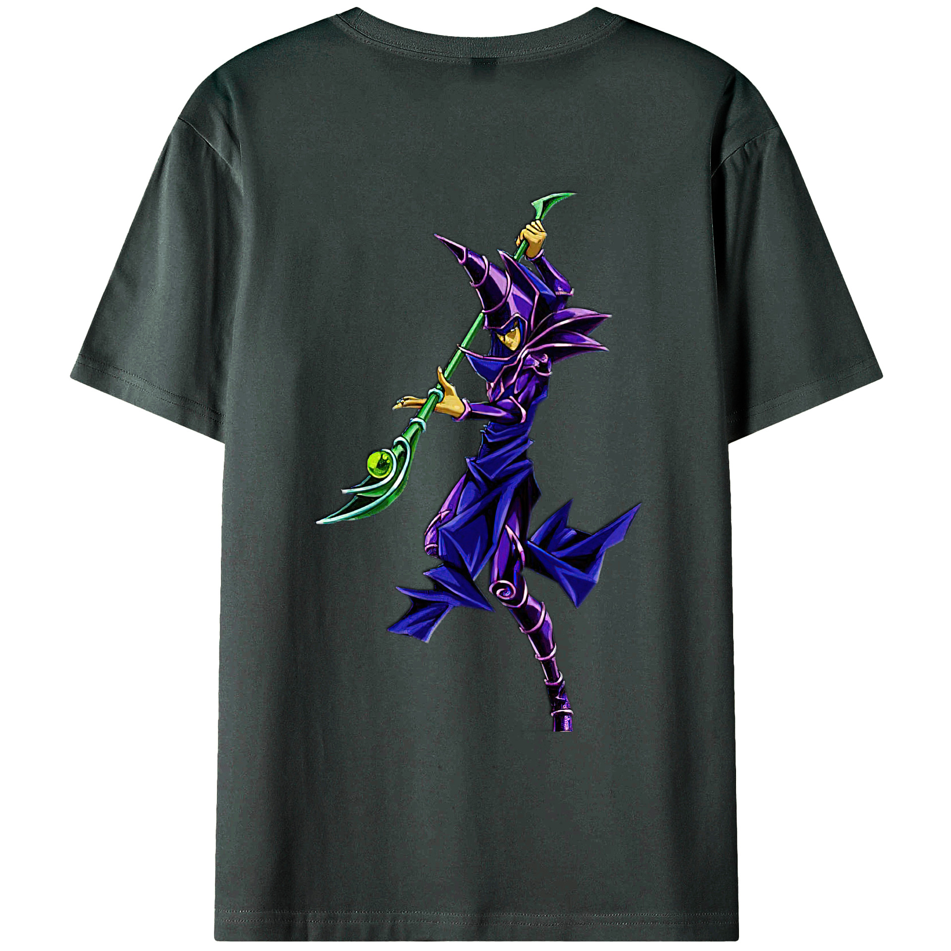 （画像用） 遊☆戯☆王 Yu-Gi-Oh! 綿100％ メンズ半袖Tシャツ（バックプリント） 通気性